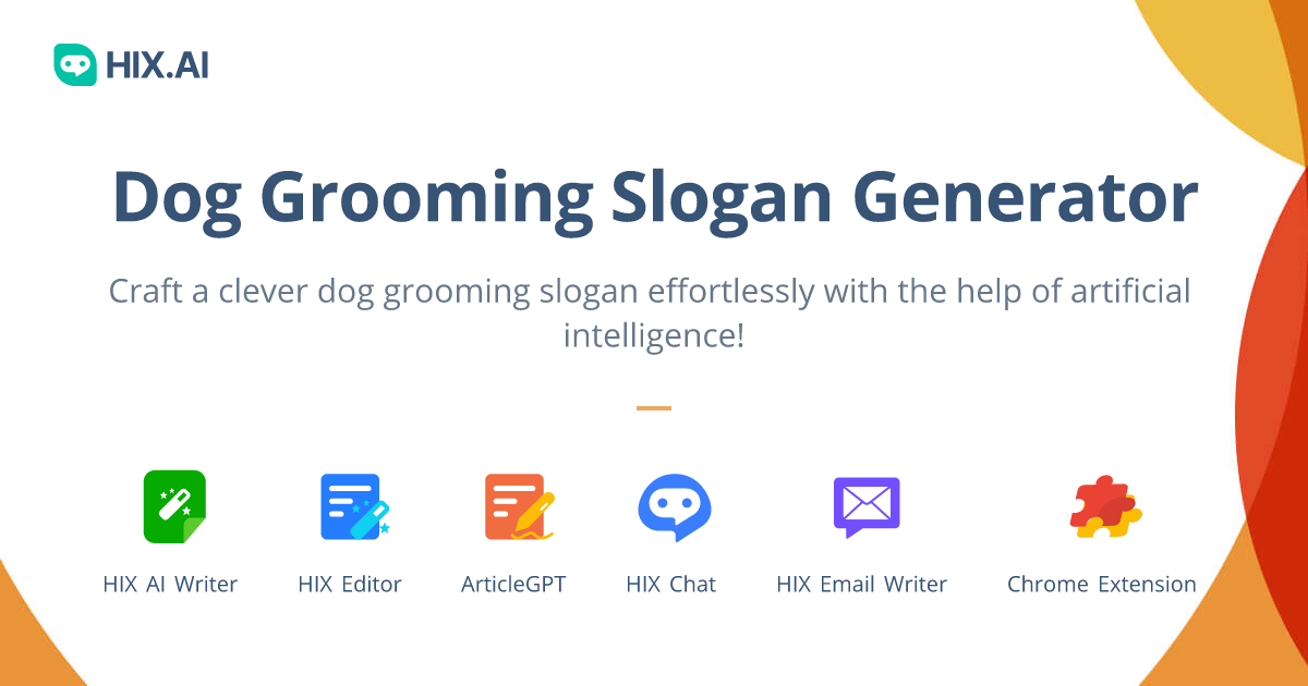 Free Dog Grooming Slogan Generator (500+ Caring Examples) HIX.AI