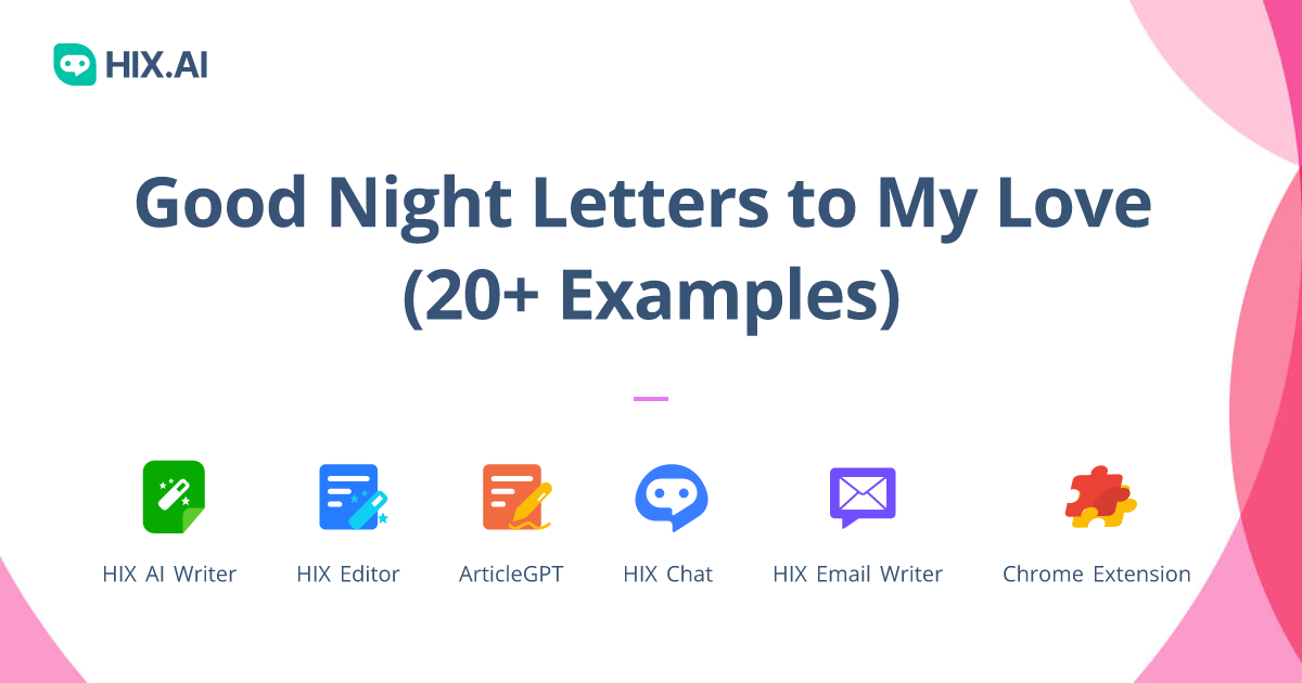 Good Night Letters to My Love (20+ Examples) + Free Love Letter Generator