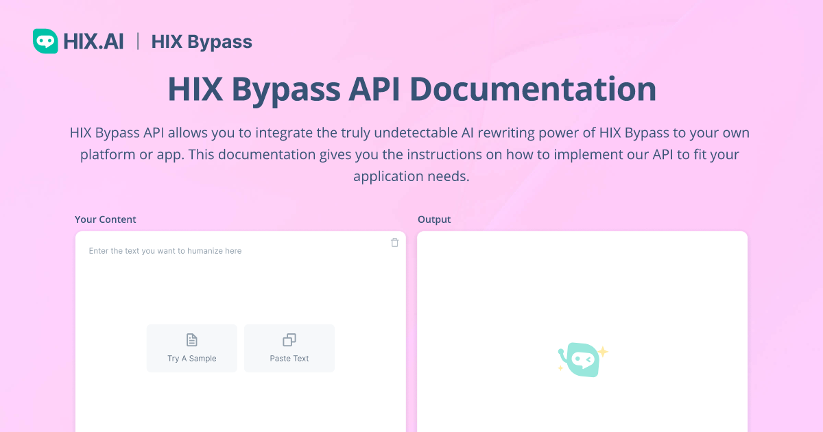 Hix bypass api documentation