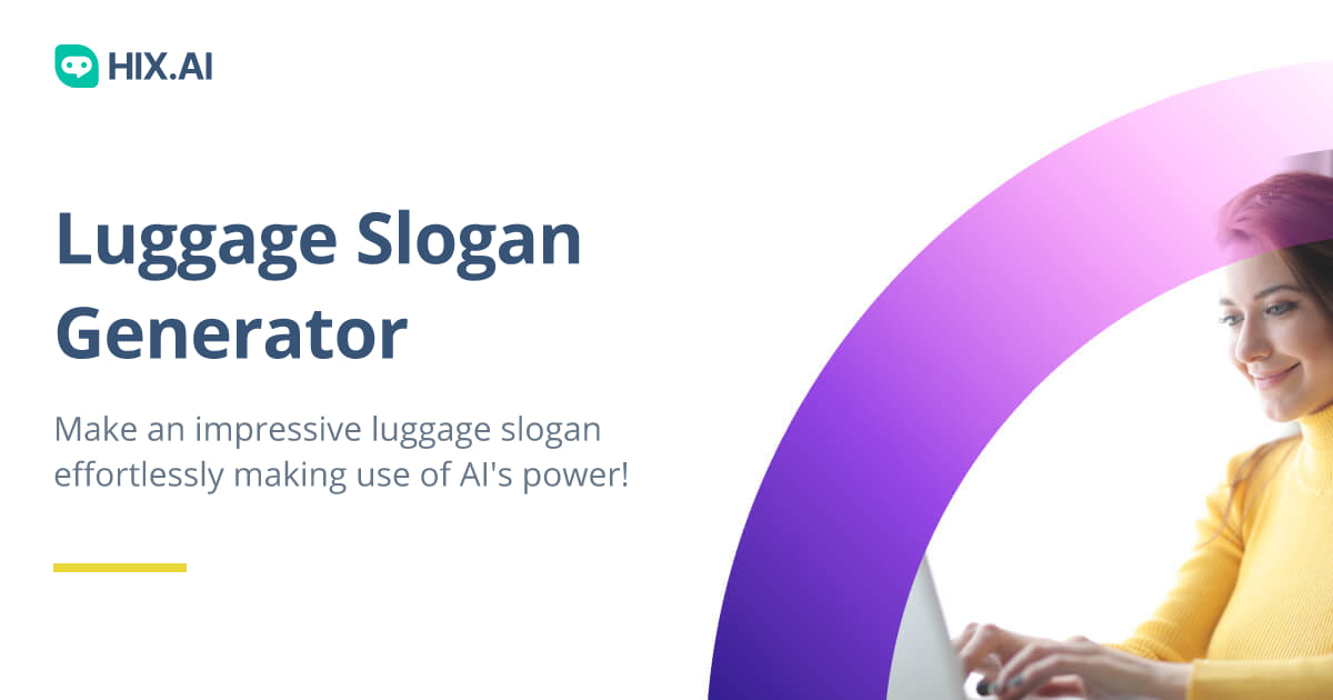 Free Luggage Slogan Generator HIX.AI