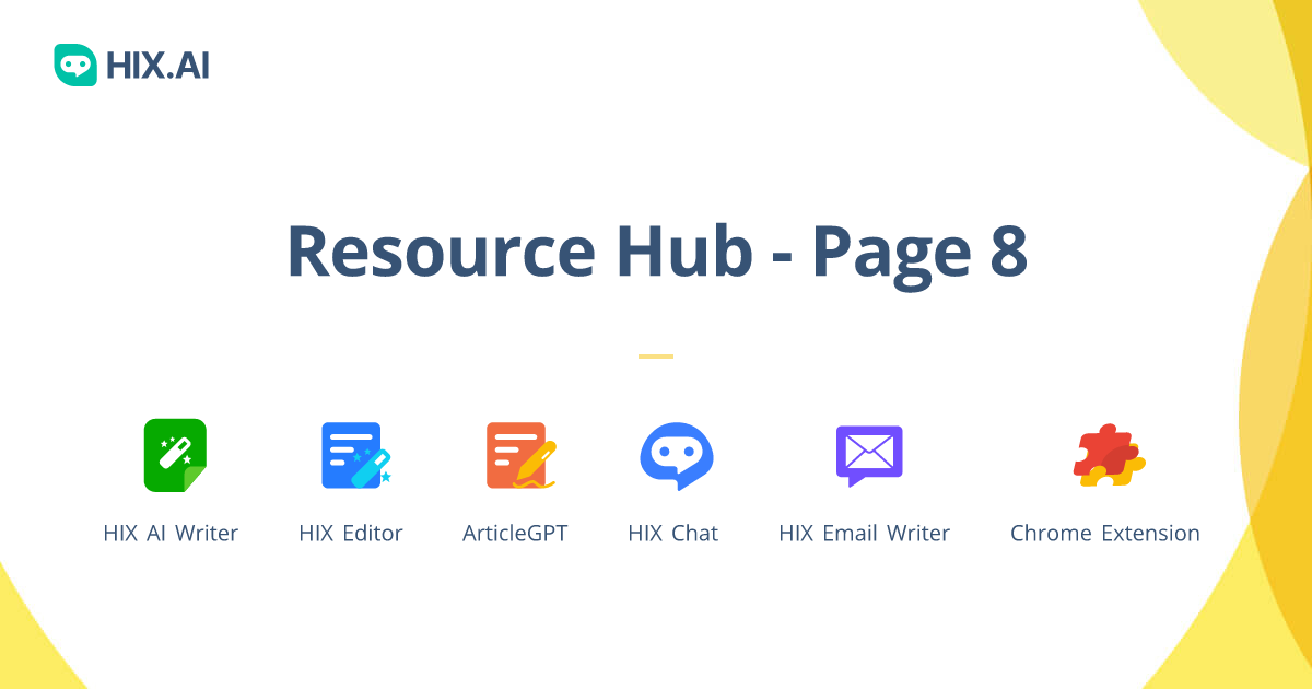 Resource Hub | HIX.AI