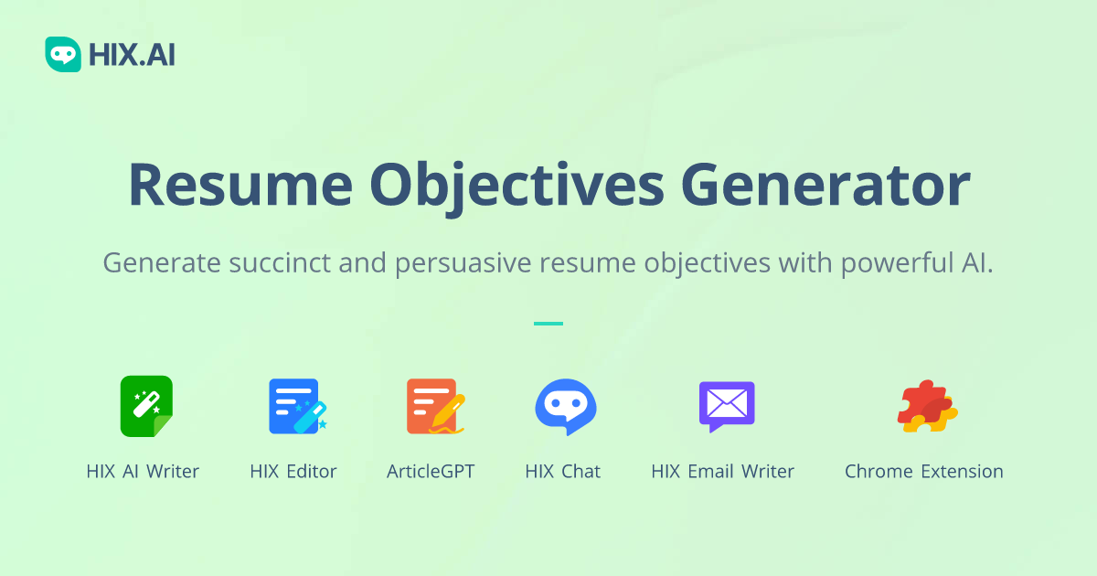 AI Resume Objective Generator Write An Objective for Your Resume