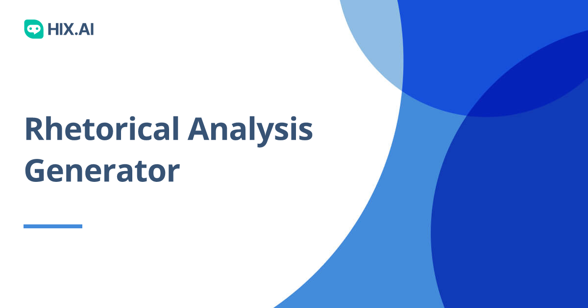 rhetorical analysis essay generator