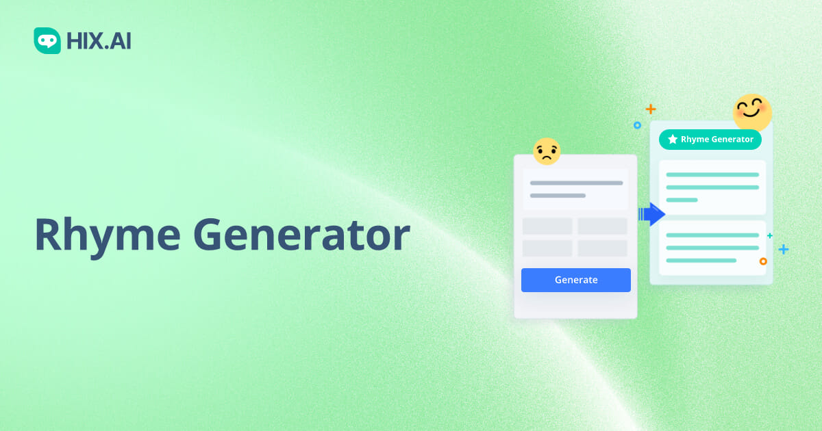 Rhyme Generator HIX AI