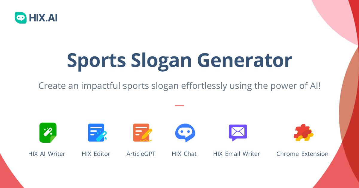 Free Sports Slogan Generator with 500+ Motivating Examples HIX.AI