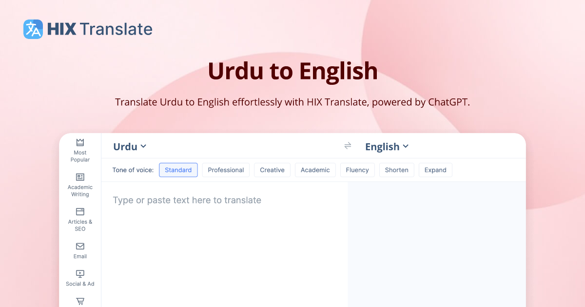 FREE Urdu To English Translation With ChatGPT 3 5 4