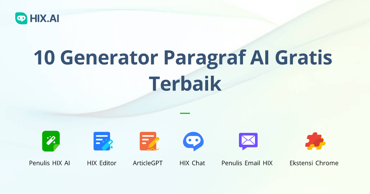 10 Generator Paragraf AI Gratis Terbaik Tahun 2024 | HIX.AI