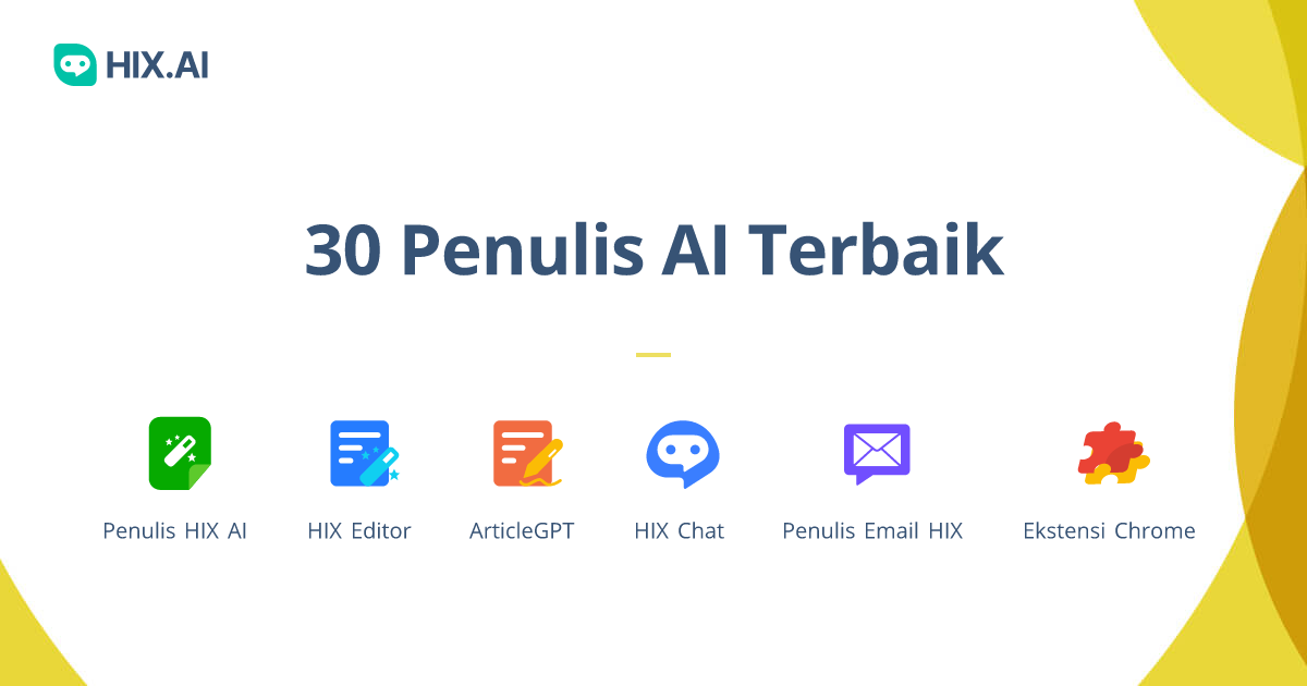 30 Penulis AI Terbaik Tahun 2024 - Generator Penulisan AI Gratis | HIX.AI