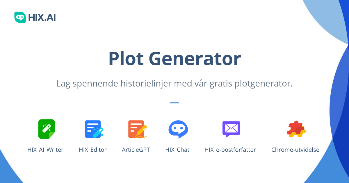 Plot Generator: Generator korte og tilfeldige historieideer for forfattere