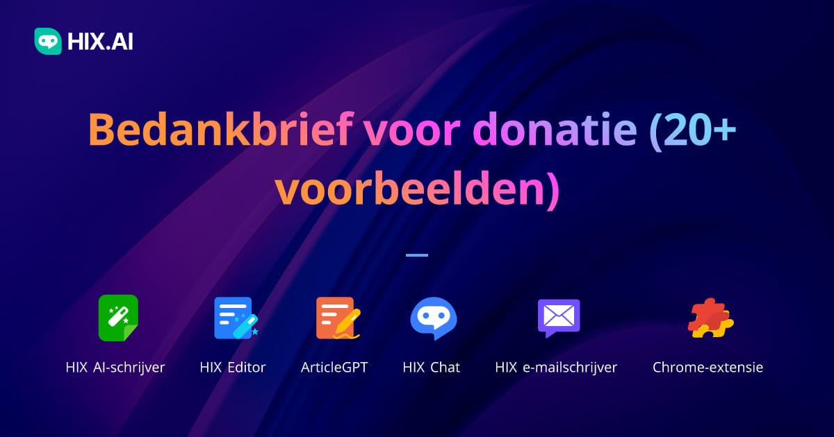 Bedankbrief Voor Donatie 20 Voorbeelden Hixai