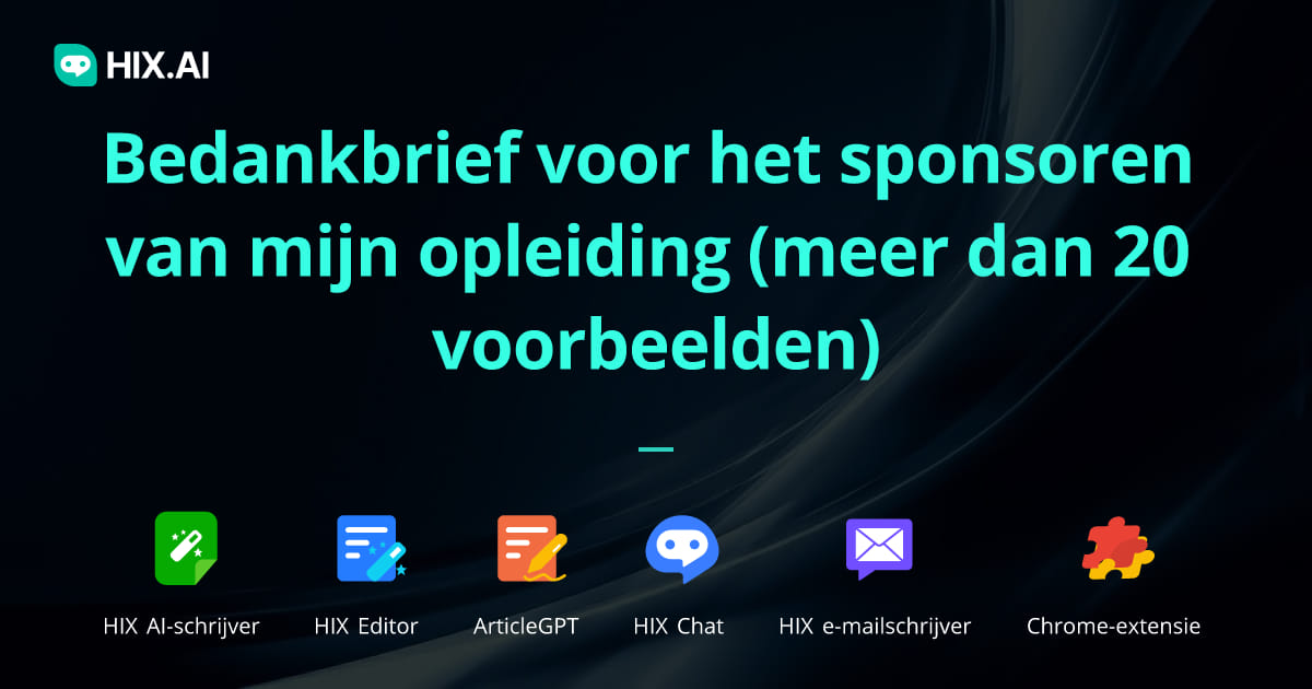 Bedankbrief voor het sponsoren van mijn opleiding (20+ voorbeelden ...