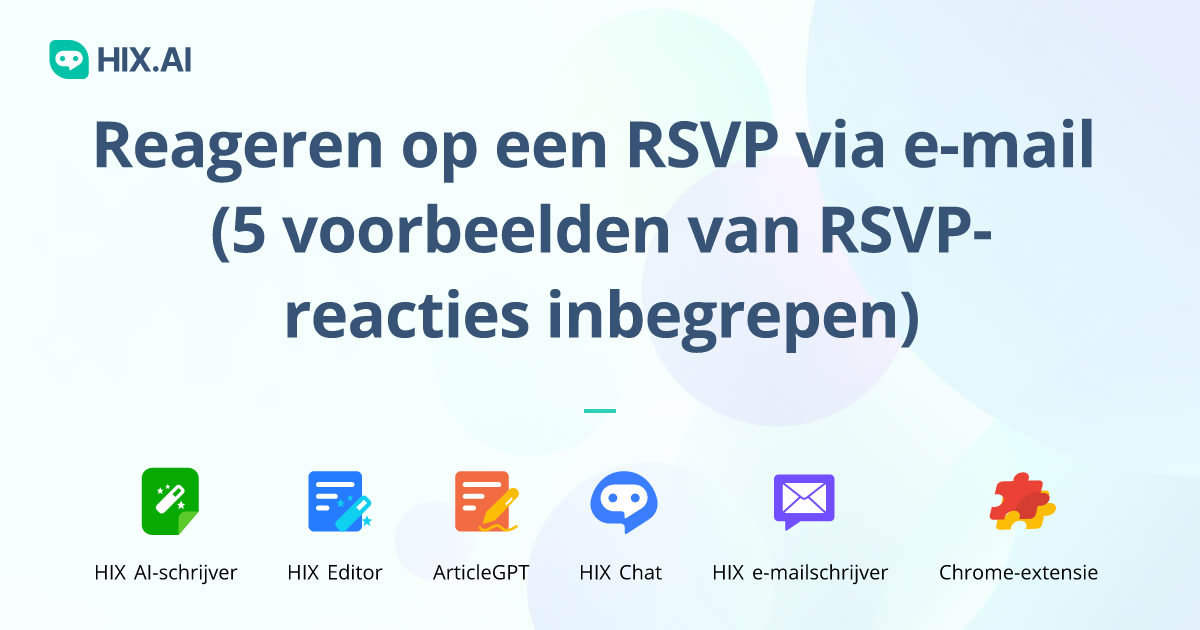hoe reageer je op een rsvp