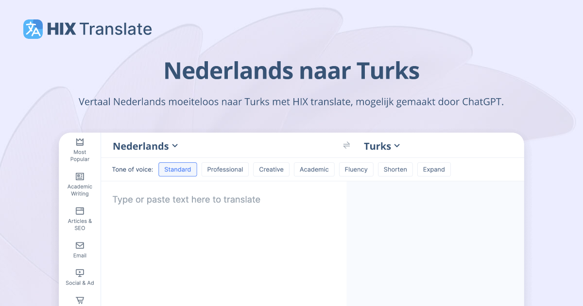 Vertalen Van Nederlands Naar Turks