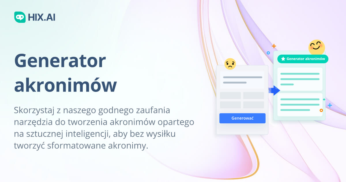 Generator Akronimów : Free AI Acronym Generator Tool – XTYU